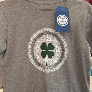 Life Is Good St. Patrick's Day T Shirt S NWT